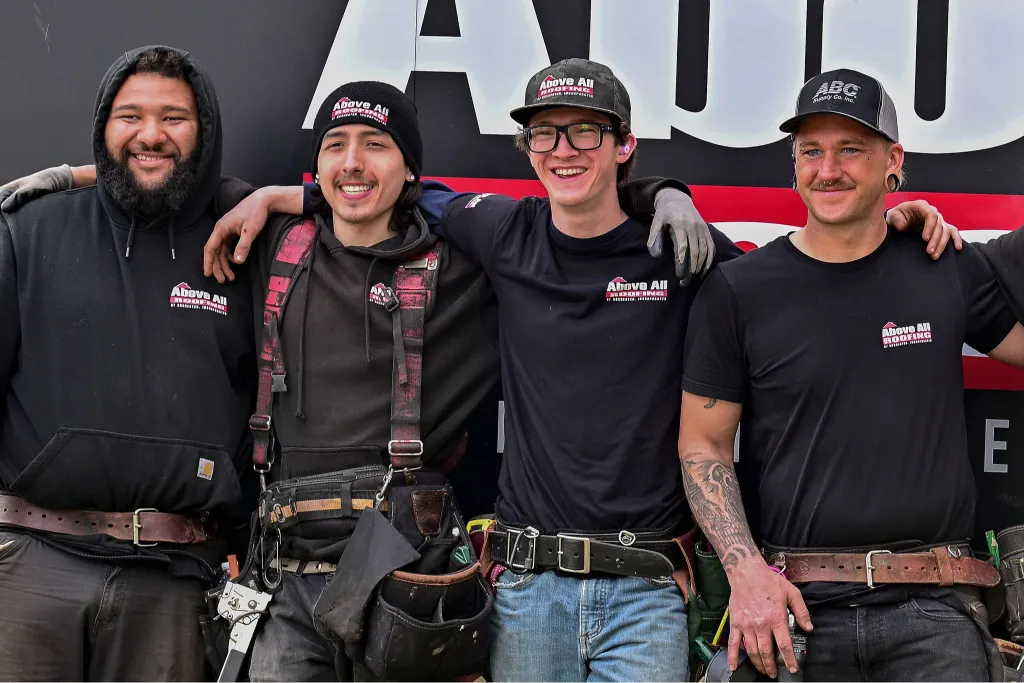 Above All Roofing crew photo